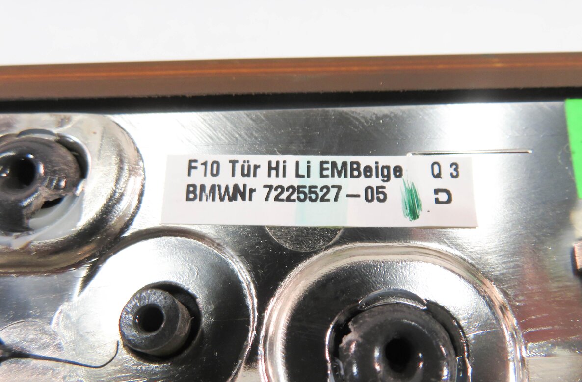 Thumbnail 12: 2011 BMW 535i (F10) INTERIOR DASH DOOR CONSOLE (ASH WOOD GRAIN) TRIM SET-7