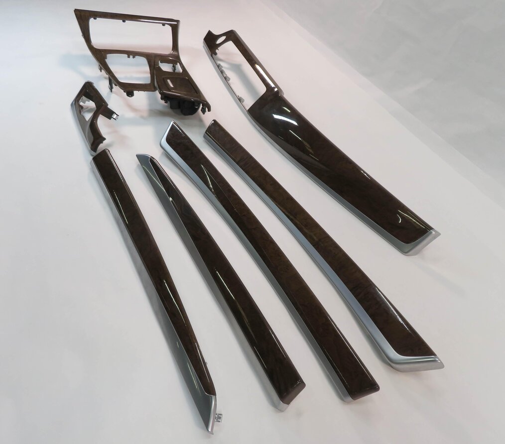 Thumbnail 2: 2011 BMW 535i (F10) INTERIOR DASH DOOR CONSOLE (ASH WOOD GRAIN) TRIM SET-7