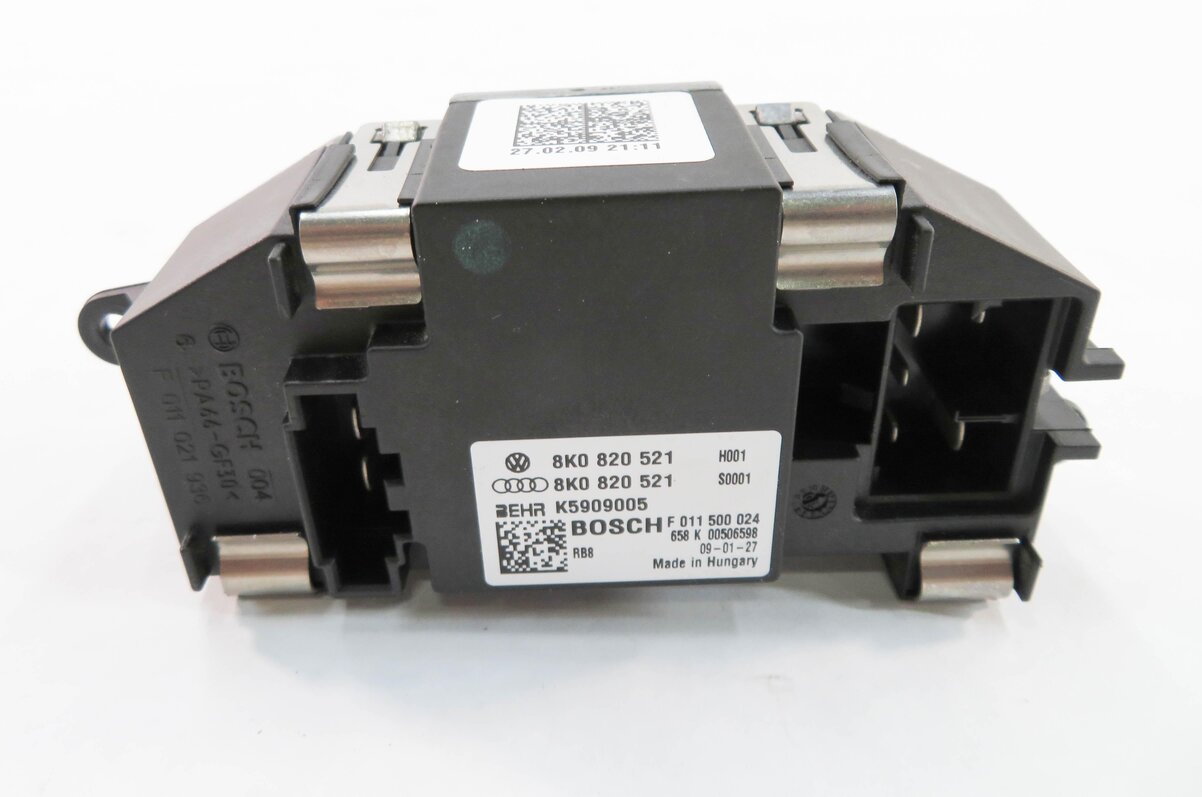 Thumbnail 7: 2009 AUDI Q5 (8R) FRONT HEATER A/C BLOWER FAN MOTOR SPEED RESISTOR