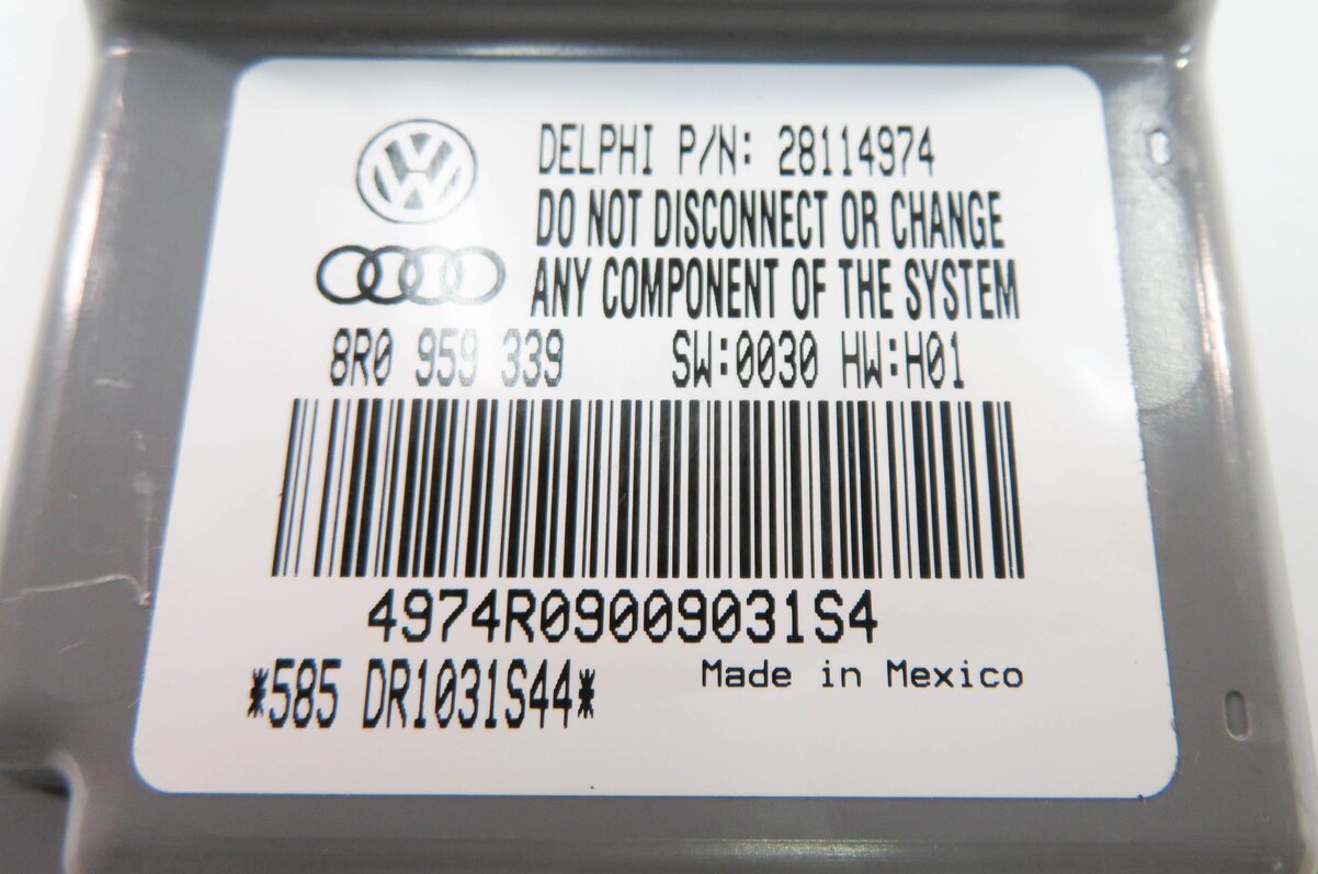 Thumbnail 5: 2009 AUDI Q5 (8R) RIGHT FRONT PASSENGER SEAT OCCUPANCY WEIGHT SENSOR MODULE