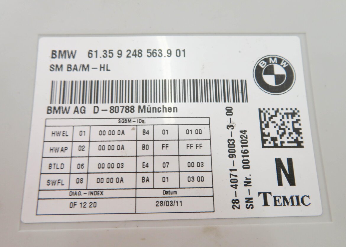 Thumbnail 8: 10-17 BMW 528i 535i 550i 650i 740i 750i 760i F10 F01 COMFORT MEMORY SEAT MODULE