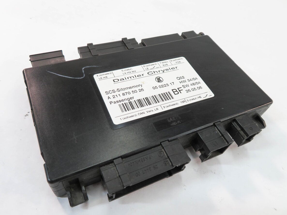 2007 MERCEDES GL450 (X164) RIGHT FRONT PASSENGER SEAT CONTROL MODULE