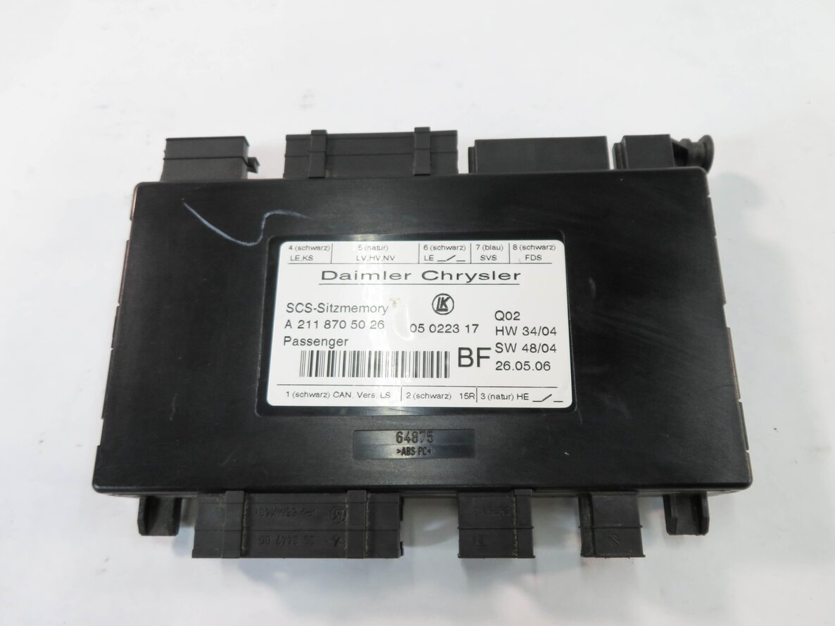 Thumbnail 2: 2007 MERCEDES GL450 (X164) RIGHT FRONT PASSENGER SEAT CONTROL MODULE