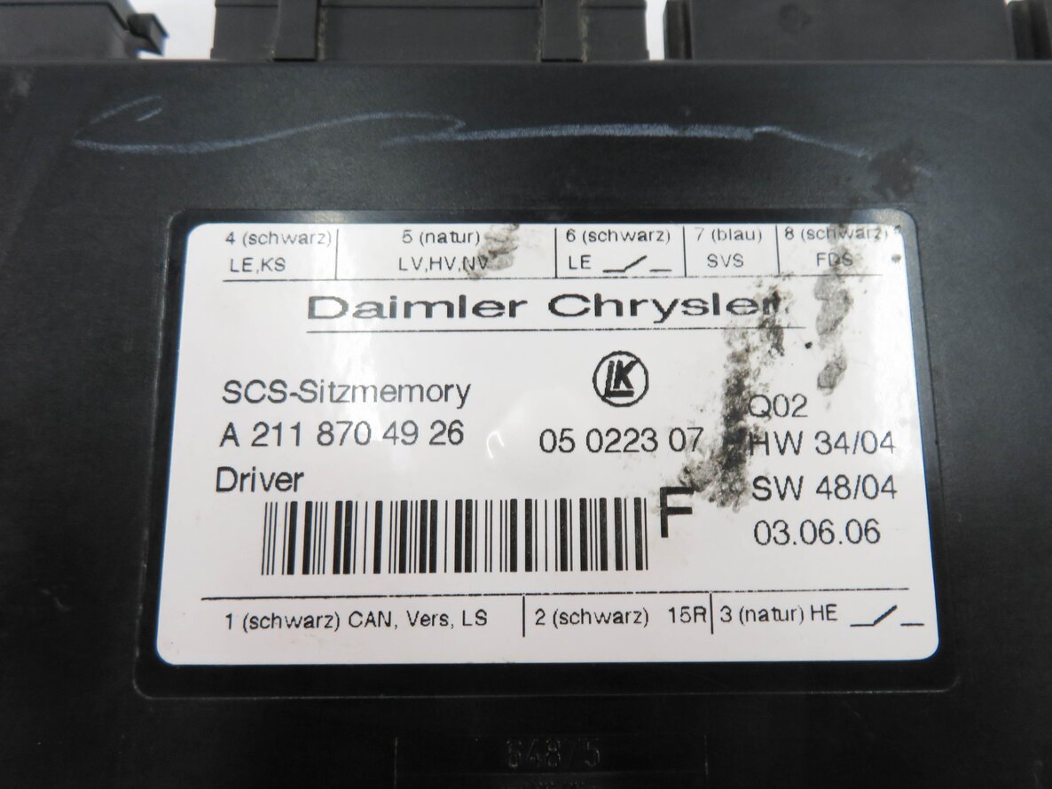 Thumbnail 9: 2007 MERCEDES GL450 (X164) LEFT FRONT DRIVER SEAT CONTROL MODULE
