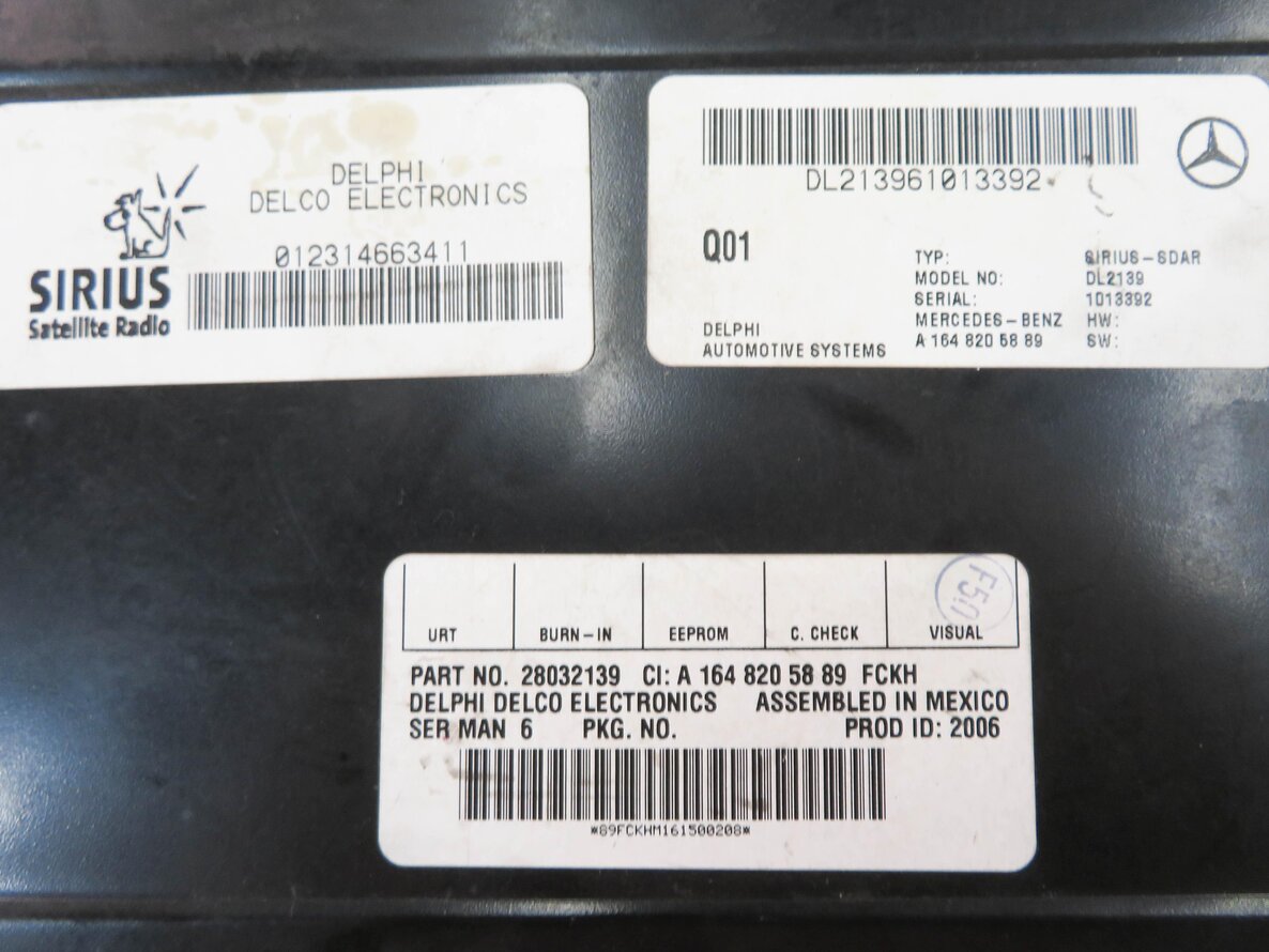 Thumbnail 9: 06-08 MERCEDES C350 E320 E350 GL320 GL450 ML350 ML500 - SIRIUS SATELLITE MODULE