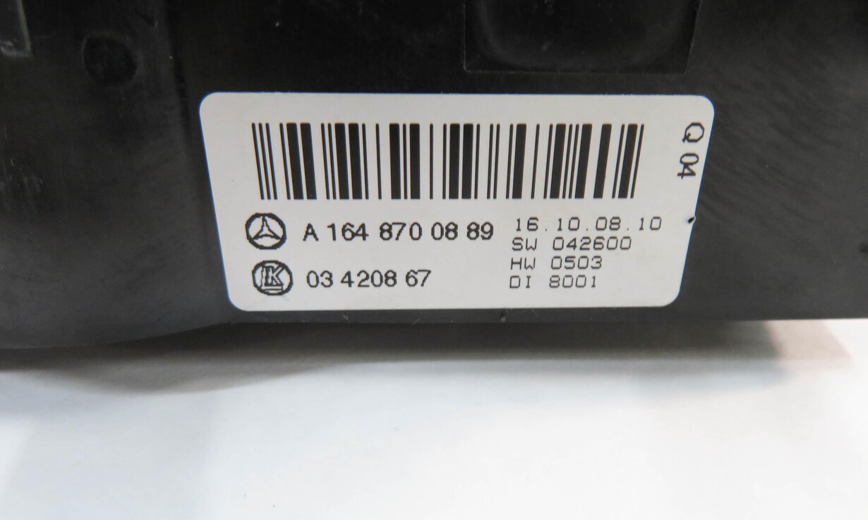 Thumbnail 9: 2006-2012 MERCEDES GL350 GL450 GL550 ML320 ML350 R350 - REAR TEMPERATURE CONTROL