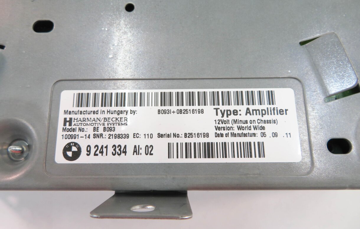 Thumbnail 7: 10-13 BMW 528i 535i 550i (F10) RADIO STEREO HARMAN BECKER AUDIO AMP AMPLIFIER