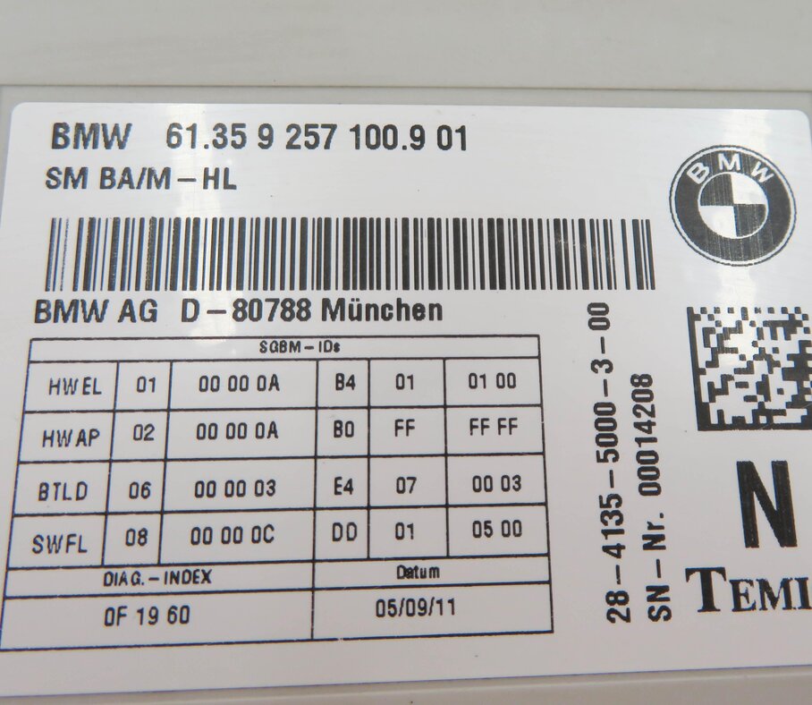Thumbnail 7: 10-17 BMW 528i 535i 550i 650i 740i 750i 760i F10 F01 COMFORT MEMORY SEAT MODULE