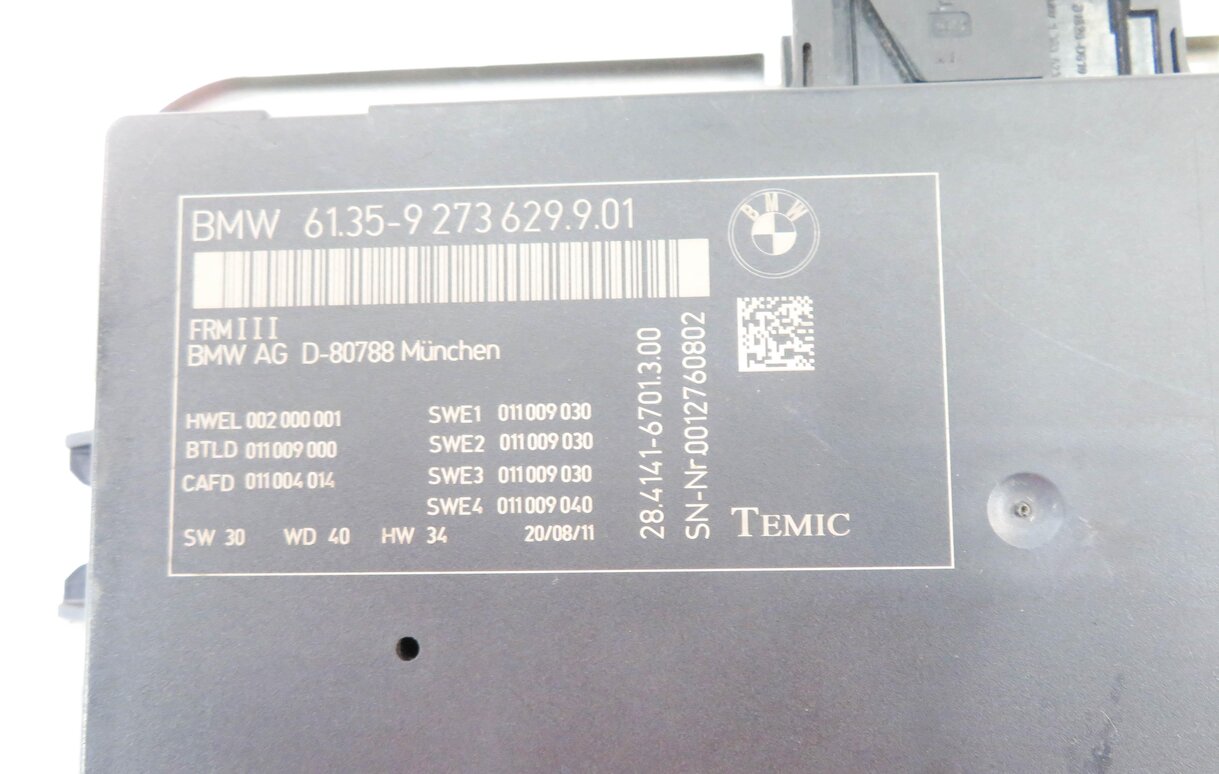 Thumbnail 6: 2010-2017 BMW 528i 535i 550i 650i 750i M5 X3 - FRMIII BODY LIGHT CONTROL MODULE