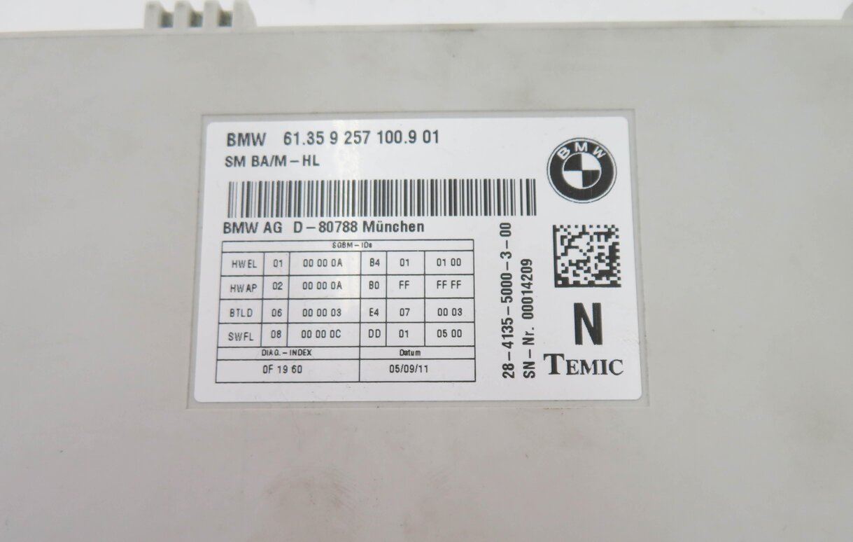 Thumbnail 5: 10-17 BMW 528i 535i 550i 650i 740i 750i 760i F10 F01 COMFORT MEMORY SEAT MODULE