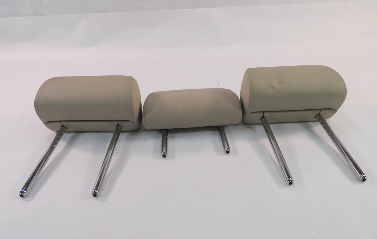 2012 BMW 535i (F10) REAR - LEFT / CENTER / RIGHT - HEADREST SET (OYSTER LEATHER)
