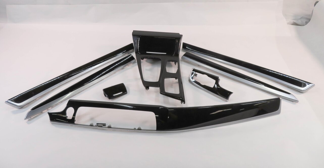 2011 BMW 535i (F10) DASH DOOR CONSOLE (FINE ASH GRAIN) WOOD TRIM SET-8