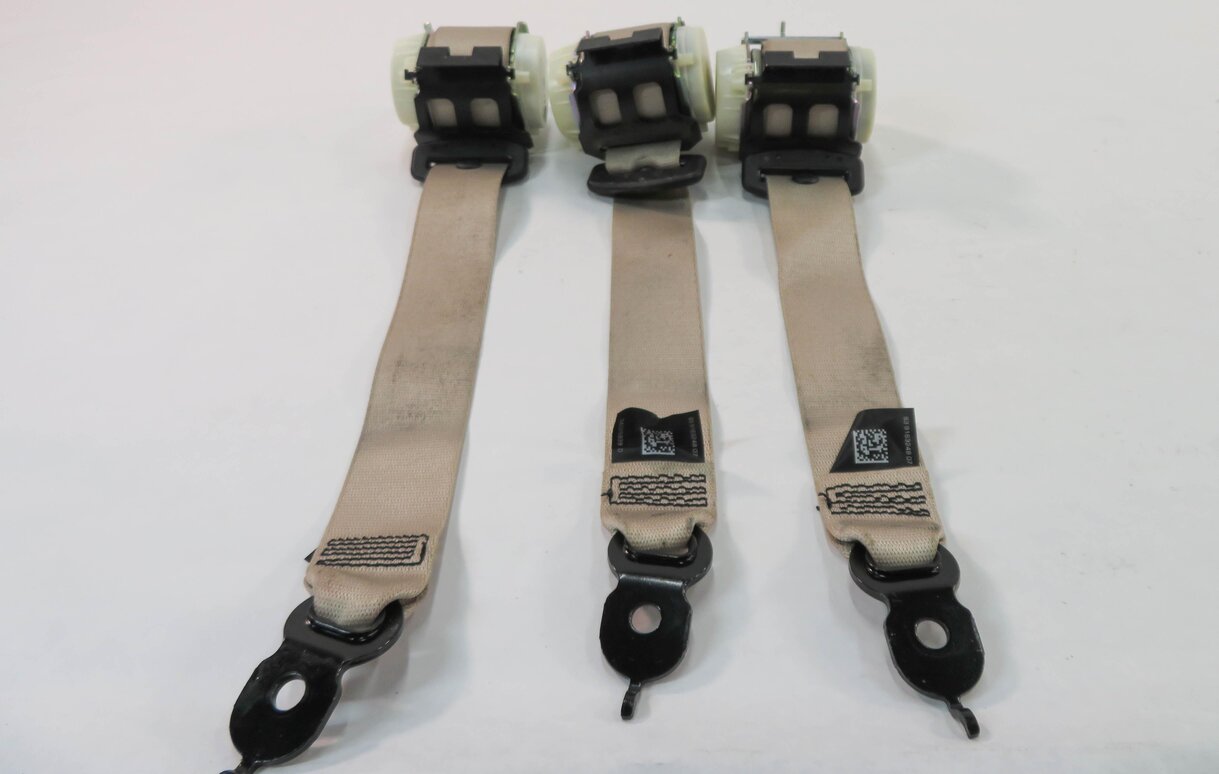 Thumbnail 3: 2011 BMW 535i (F10) REAR - LEFT / CENTER / RIGHT - SEATBELT RETRACTOR SET OYSTER