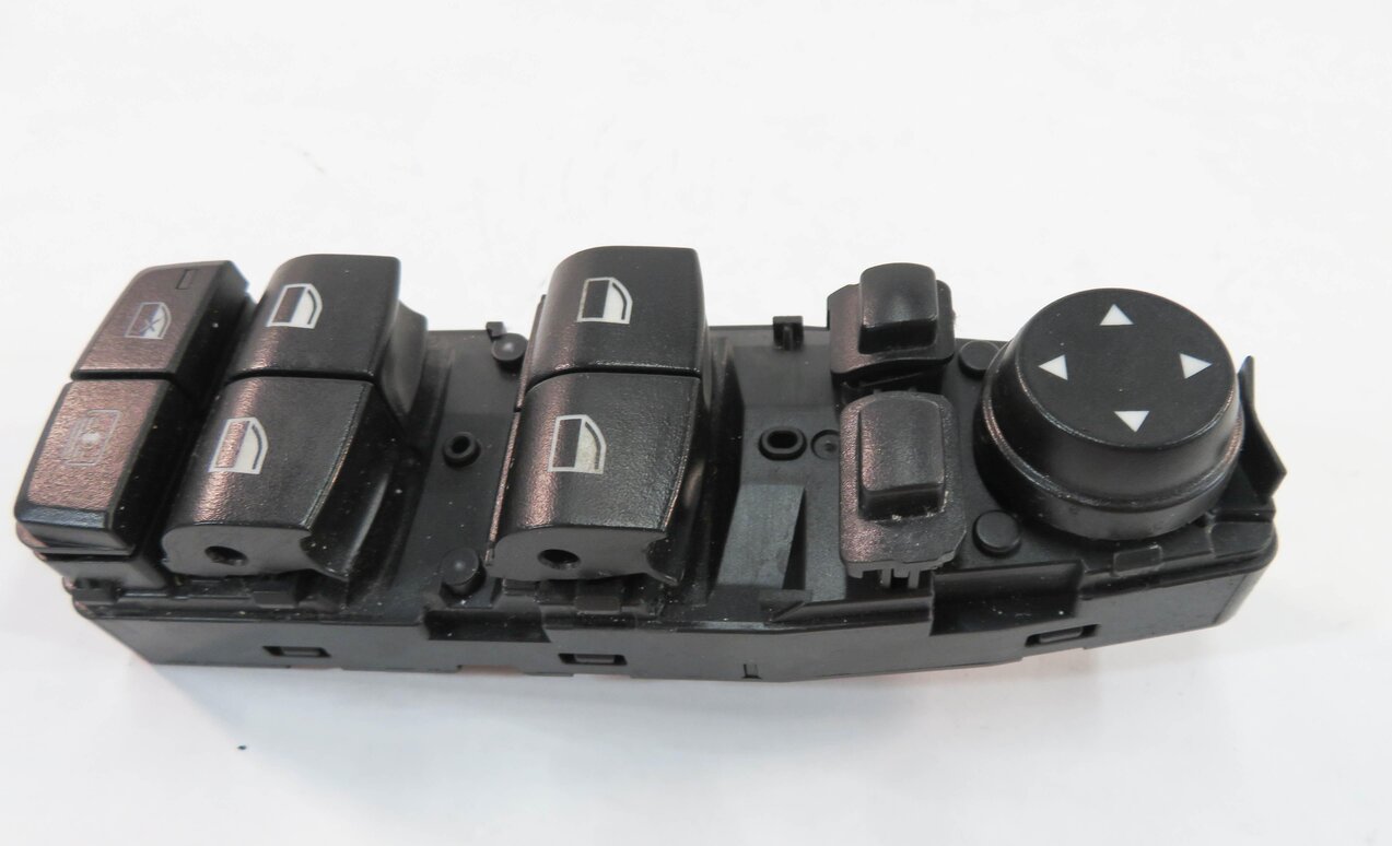 10-19 BMW 528i 535i 550i 640i M5 M6 - LEFT DRIVER P-FOLD WINDOW SWITCH w/ SHADE