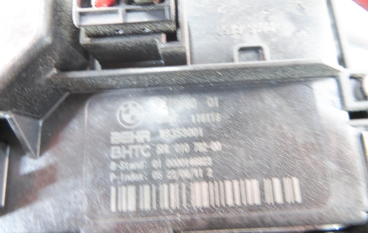Thumbnail 6: 09-18 BMW 528i 535i 550i 640i 740i 750i 760i (F01 F10) HEATER A/C BLOWER MOTOR