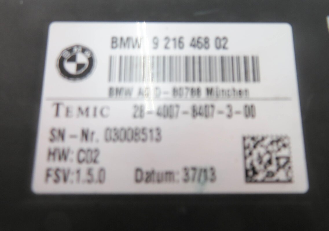 Thumbnail 7: 10-19 BMW 328i 330i 335i 530i 535i 550i 740i 750i 760i - REAR HEATED SEAT MODULE