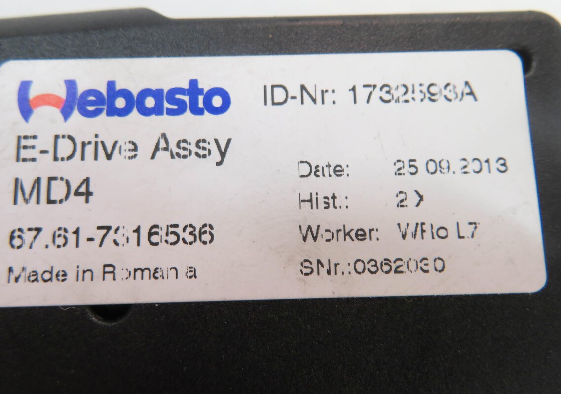 Thumbnail 9: 12-20 BMW 228i 230i 320i 328i 330i 335i 340i 428i 430i 435i 528i SUNROOF MOTOR