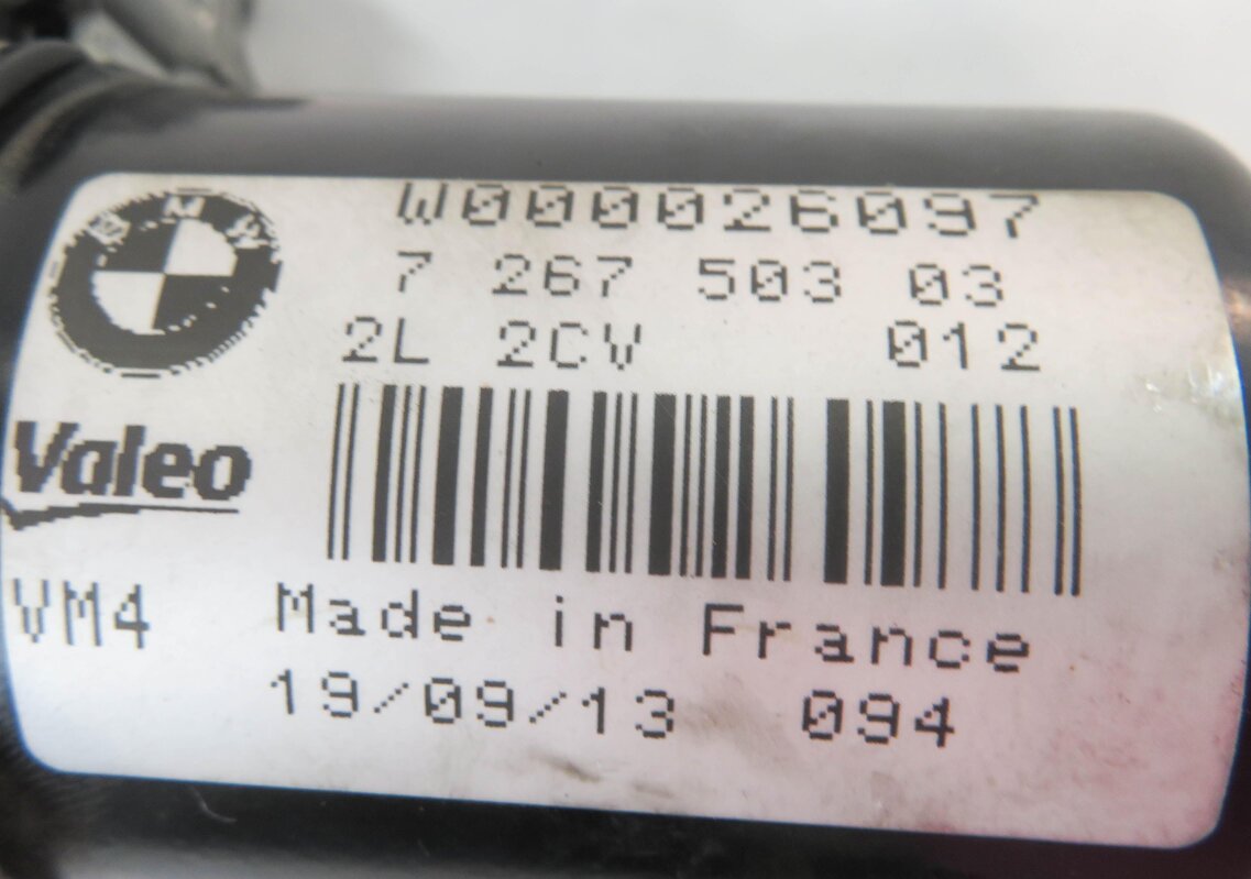 Thumbnail 6: 12-19 BMW 320i 328i 330i 335i 340i 428i 430i 435i 440i M3 M4 FRONT WIPER MOTOR