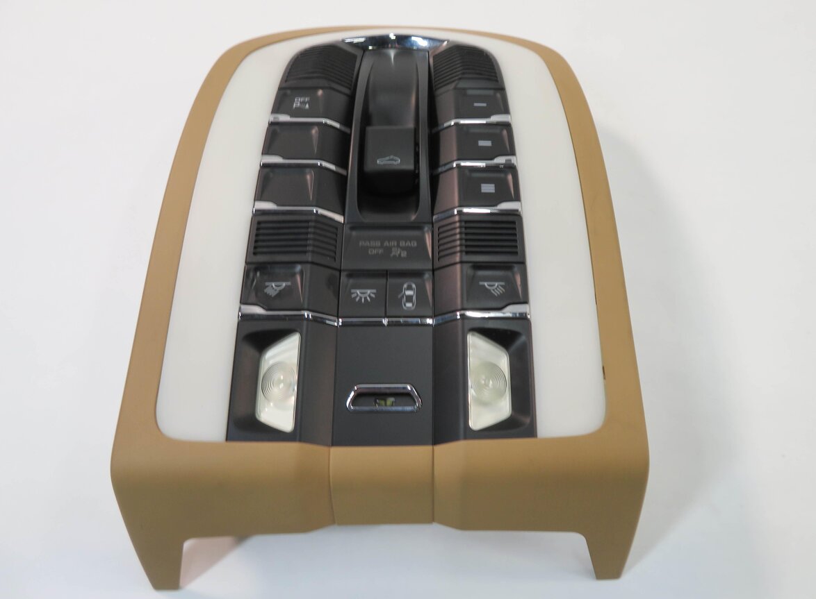 2012 PORSCHE PANAMERA (970 G1) FRONT DOME LIGHT MAP READING LIGHT LAMP (BEIGE)