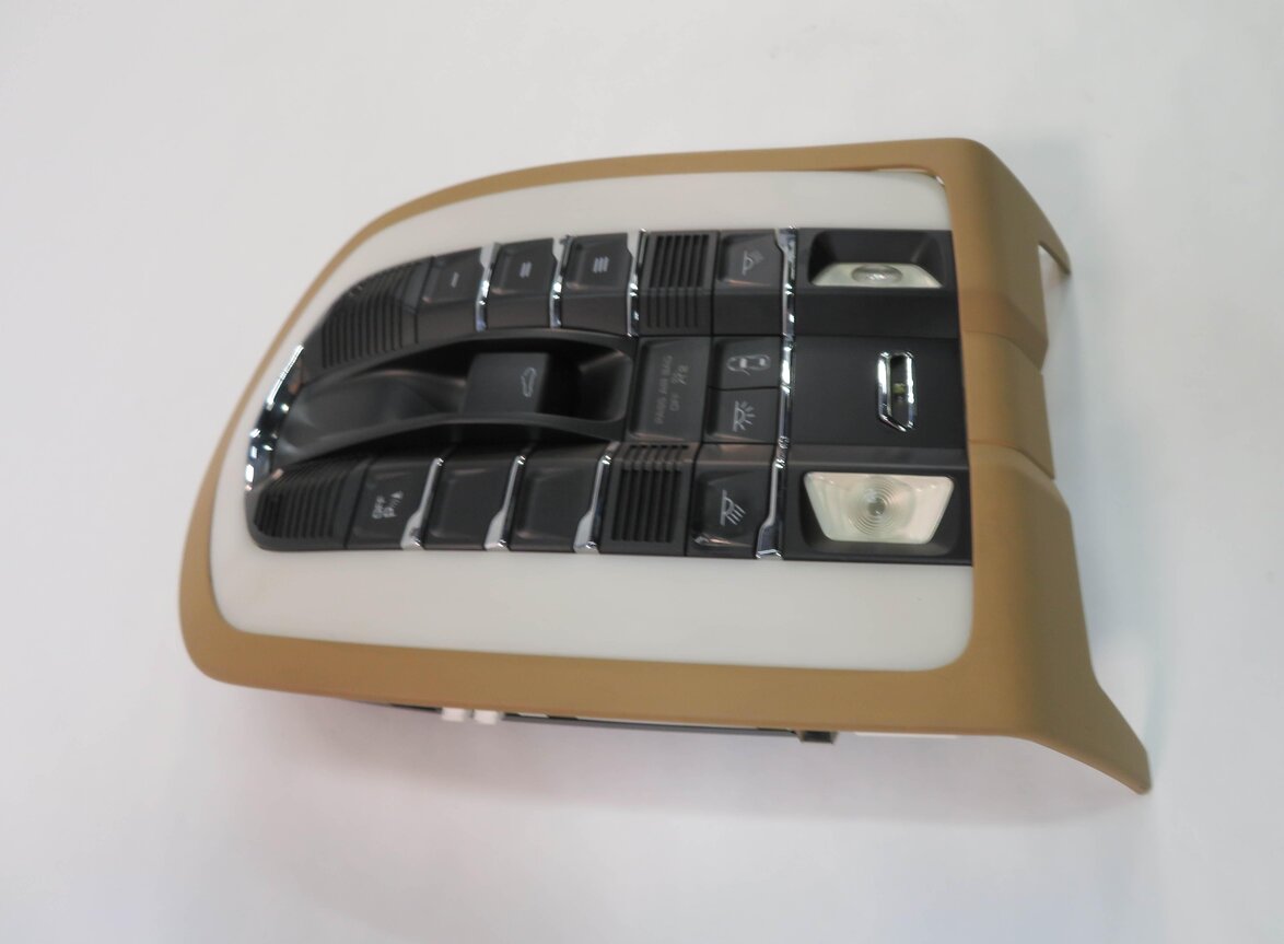 Thumbnail 3: 2012 PORSCHE PANAMERA (970 G1) FRONT DOME LIGHT MAP READING LIGHT LAMP (BEIGE)