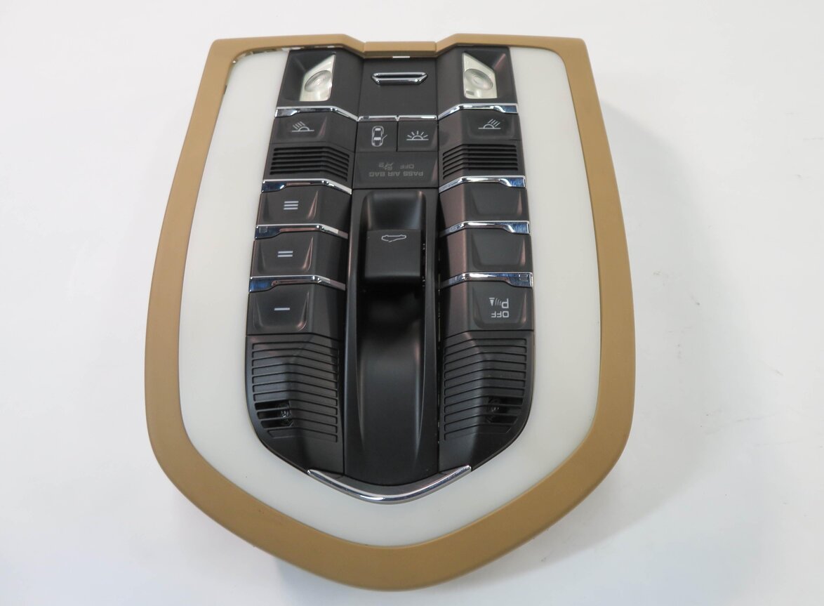 Thumbnail 5: 2012 PORSCHE PANAMERA (970 G1) FRONT DOME LIGHT MAP READING LIGHT LAMP (BEIGE)