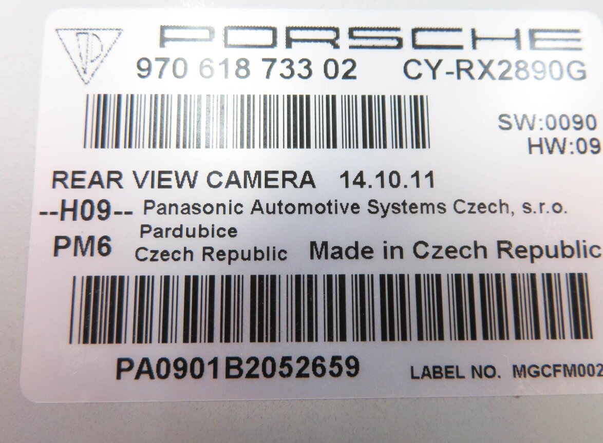 Thumbnail 8: 2012 PORSCHE PANAMERA (970 G1) REARVIEW BACKUP CAMERA CONTROL MODULE