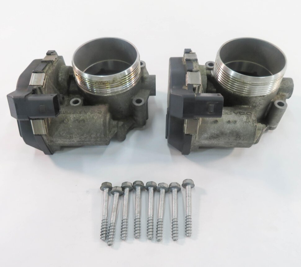 08-18 BMW 550i 650i 750i B6 B7 M5 M6 X5 X6 4.4L TWIN TURBO THROTTLE BODY SET-2