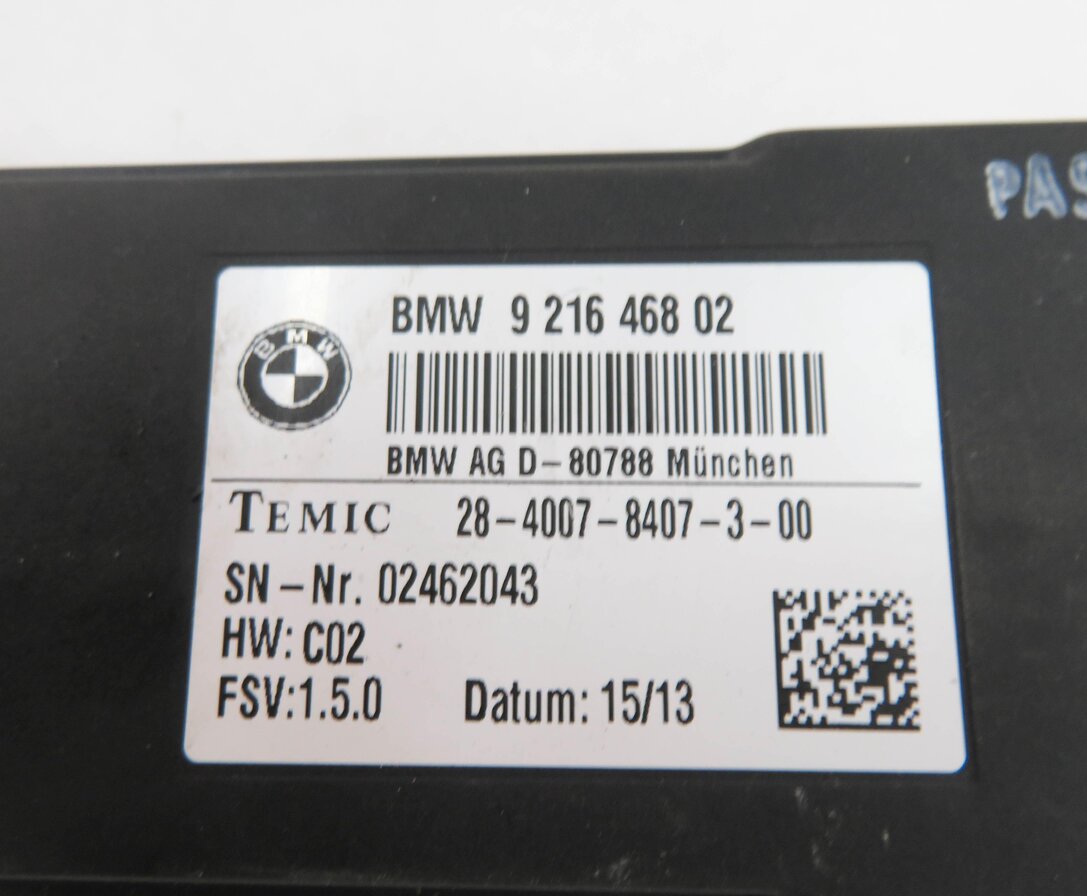 Thumbnail 6: 10-19 BMW 328i 330i 335i 530i 535i 550i 740i 750i 760i - REAR HEATED SEAT MODULE