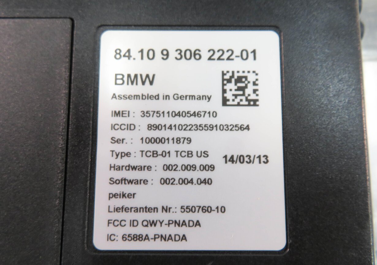 Thumbnail 7: 2013 BMW 750i (F01) BLUETOOTH TELEMATICS COMMUNICATION CONTROL MODULE