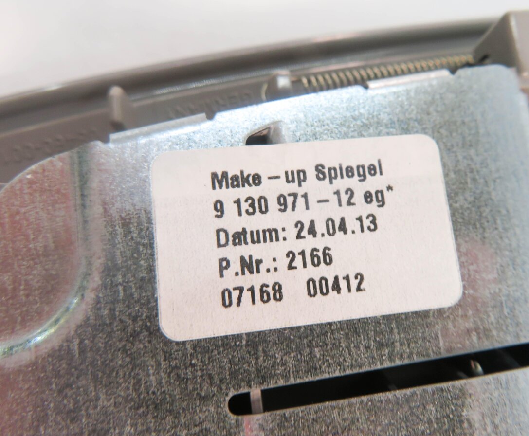 Thumbnail 6: 2013 BMW 750i (F01) LEFT & RIGHT REAR VANITY MIRROR SET-2 (GRAY)