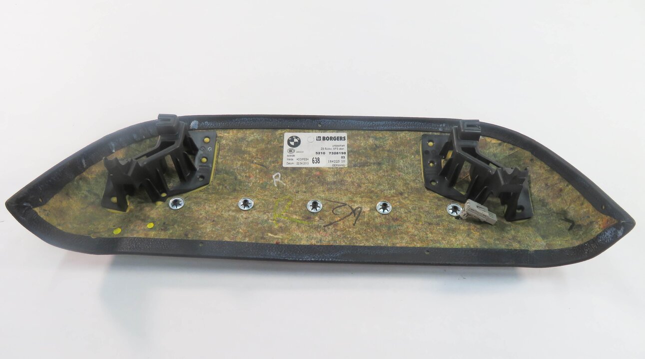 Thumbnail 5: 2013 BMW 750i (F01) RIGHT FRONT PASSENGER SEAT LIGHTED BACK PANEL (BLACK)