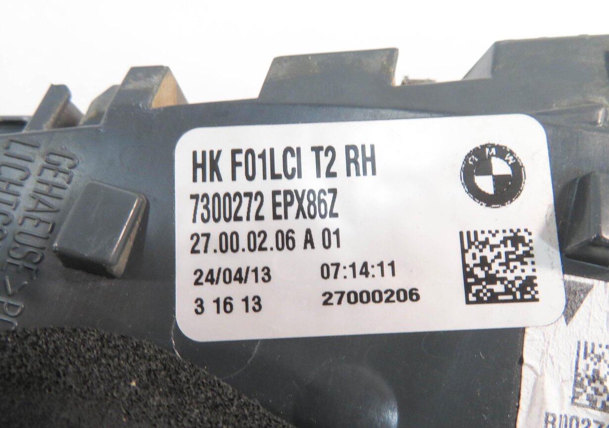 Thumbnail 7: 13-15 BMW 740i 750i 760i ACTIVEHYBRID-7 B7 (F01 F02 F04) RIGHT INNER TAILLIGHT