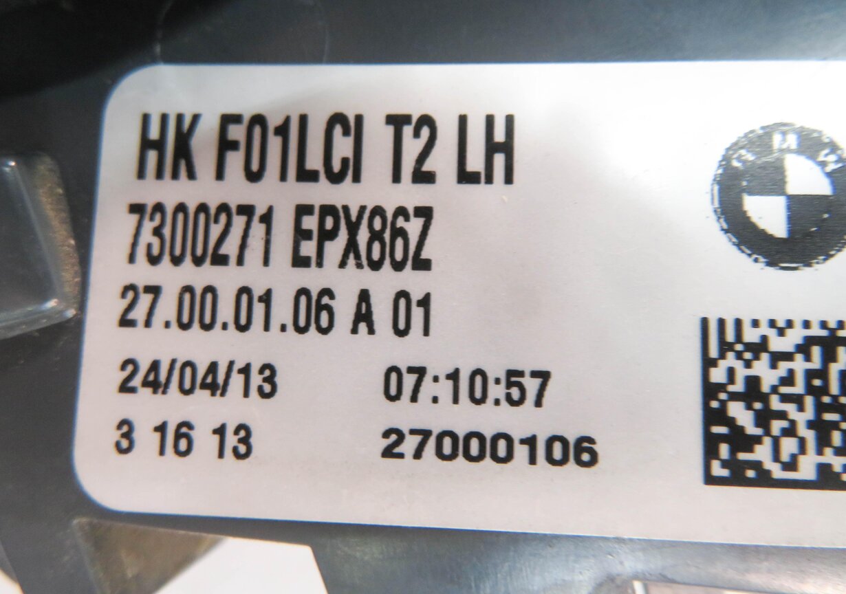 Thumbnail 7: 13-15 BMW 740i 750i 760i ACTIVEHYBRID-7 B7 (F01 F02 F04) LEFT INNER TAILLIGHT