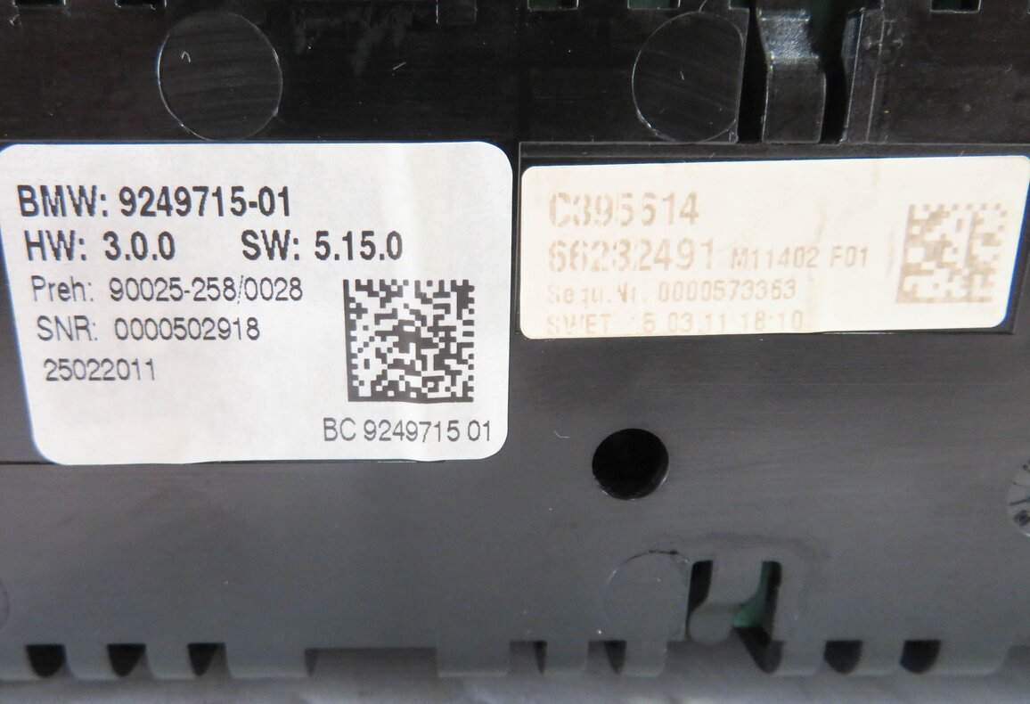 Thumbnail 7: 09-13 BMW 740i 750i 760i B7 (F01 F07 F10) HEATER A/C CLIMATE TEMPERATURE CONTROL
