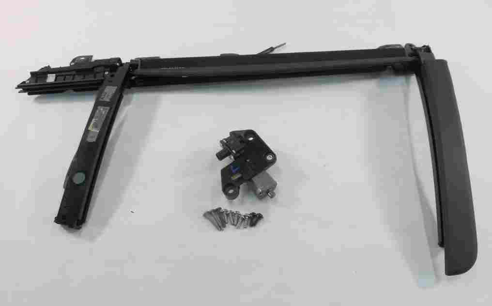 Thumbnail 9: 2009-2015 BMW 740i 750i F01 REAR LEFT DOOR WINDOW SHADE ASSEMBLY (BLACK)