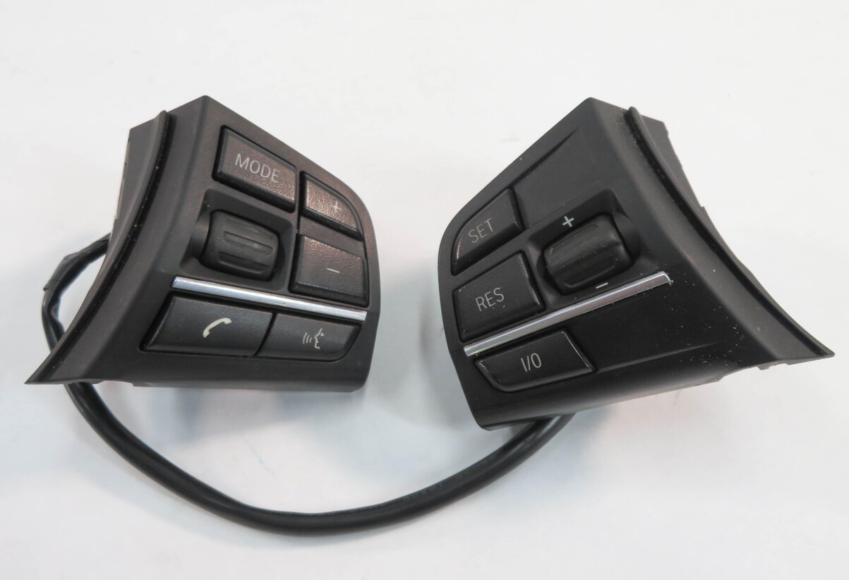2010 BMW 750i (F01) STEERING PHONE MODE CRUISE CONTROL SWITCH BUTTON SET-2