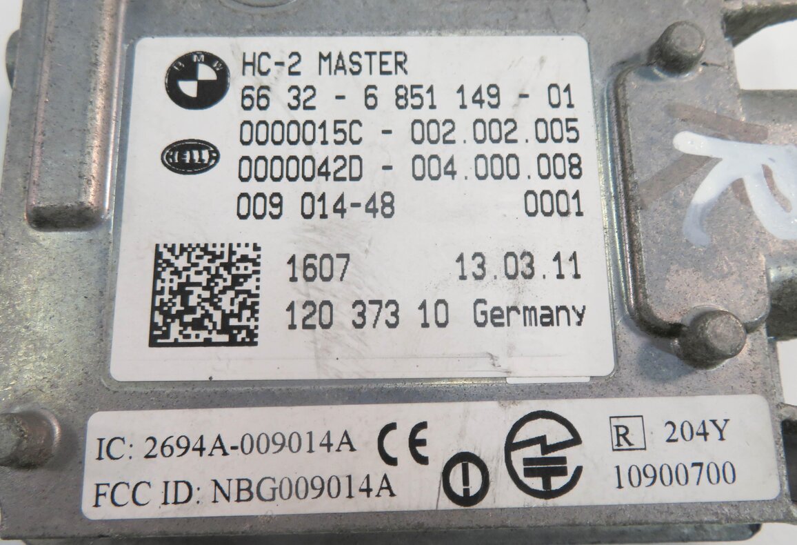 Thumbnail 7: 2010 BMW 750i (F01) RIGHT PASSENGER REAR LANE DEPARTURE WARNING MODULE (MASTER)