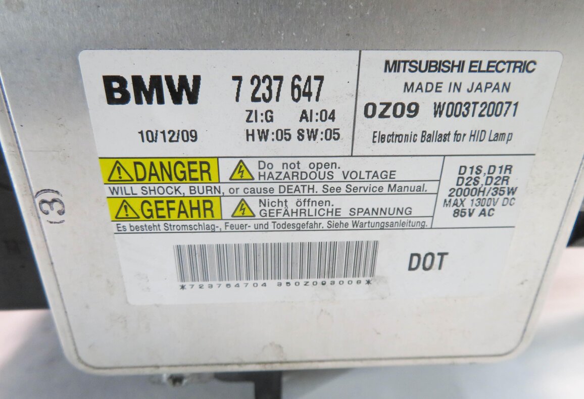 Thumbnail 8: 09-12 BMW 740i 750i 760i B7 (F01) RIGHT PASSENGER ADAPTIVE XENON HEADLIGHT LAMP
