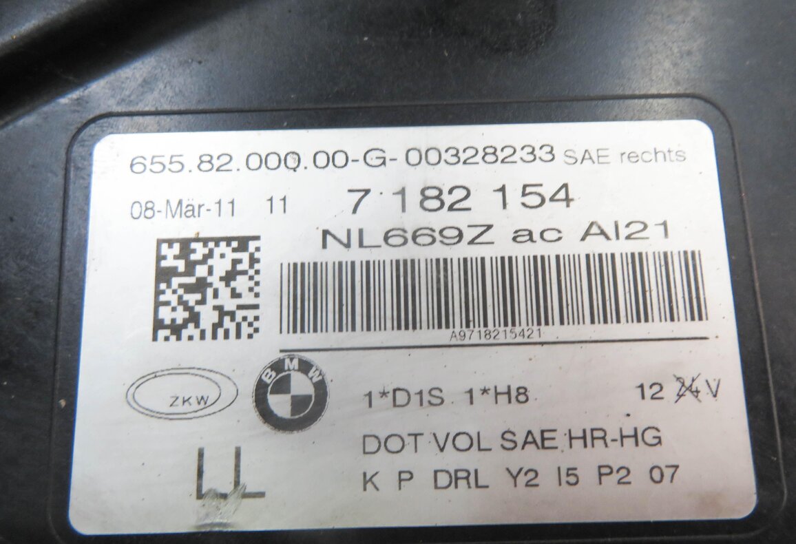 Thumbnail 9: 09-12 BMW 740i 750i 760i B7 (F01) RIGHT PASSENGER ADAPTIVE XENON HEADLIGHT LAMP