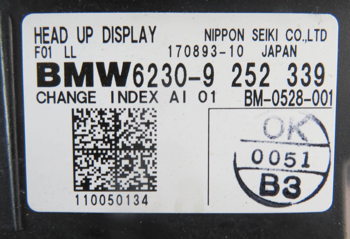 Thumbnail 9: 2012-2015 BMW 740i 750i 760i ALPINA B7 (F01 F02) HEADS UP DISPLAY PROJECTOR HUD