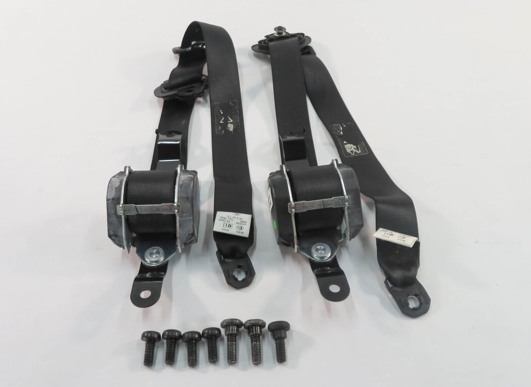 2009 BMW X5 (E70) LEFT & RIGHT REAR 2nd SECOND ROW SEATBELT BUCKLE RETRACTOR SET