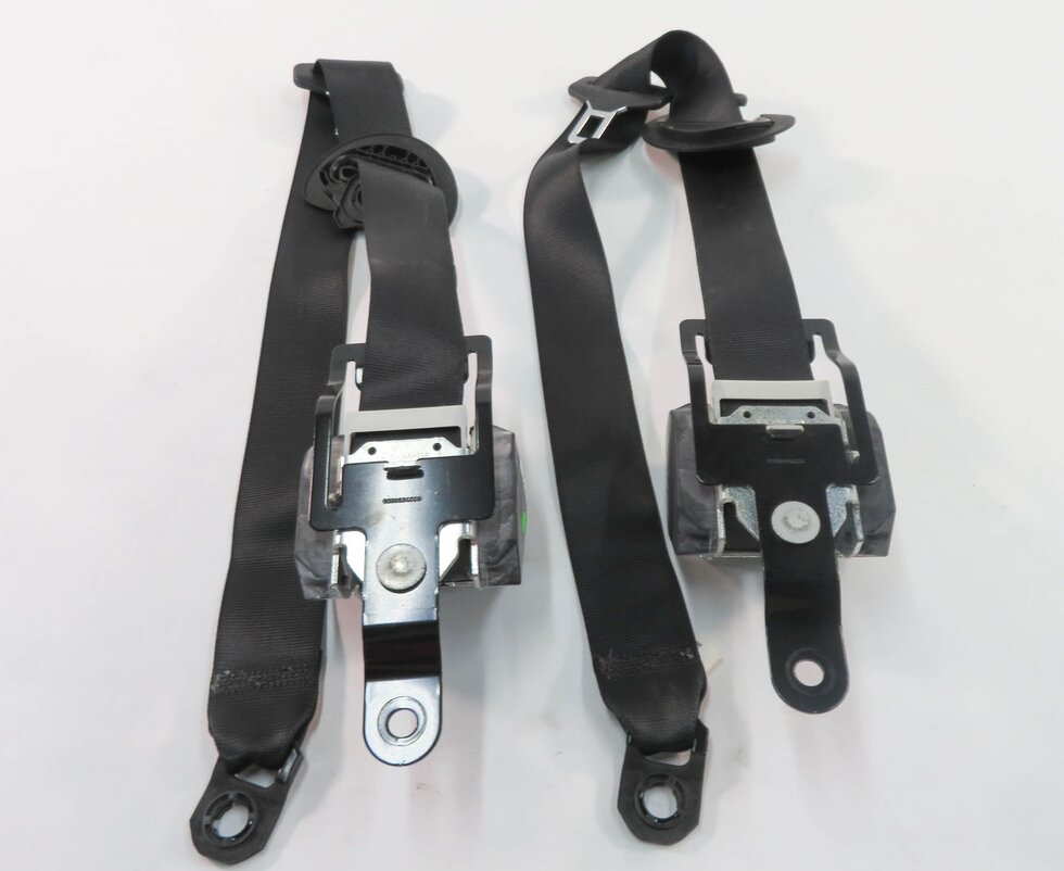 Thumbnail 5: 2009 BMW X5 (E70) LEFT & RIGHT REAR 2nd SECOND ROW SEATBELT BUCKLE RETRACTOR SET