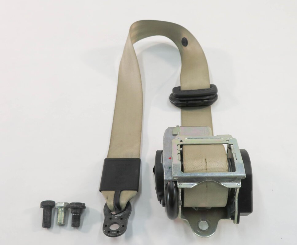 2010 AUDI Q7 (4L) RIGHT REAR 2nd SECOND ROW SEAT SEATBELT RETRACTOR (BEIGE)