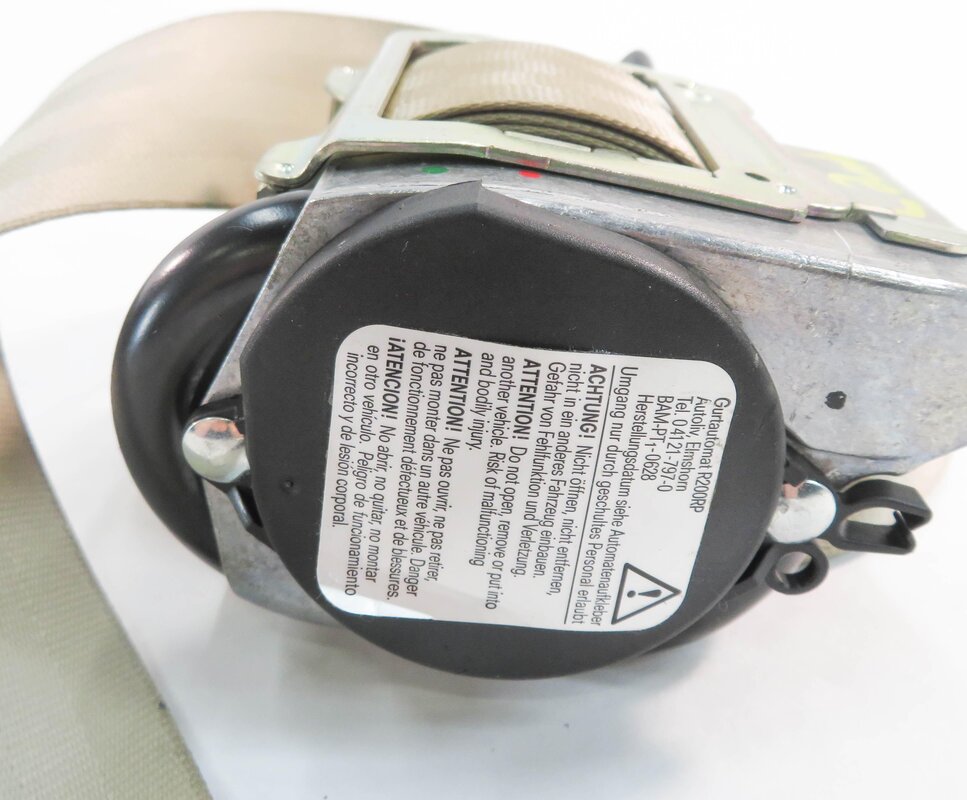 Thumbnail 5: 2010 AUDI Q7 (4L) LEFT REAR 2nd SECOND ROW SEAT SEATBELT RETRACTOR (BEIGE)