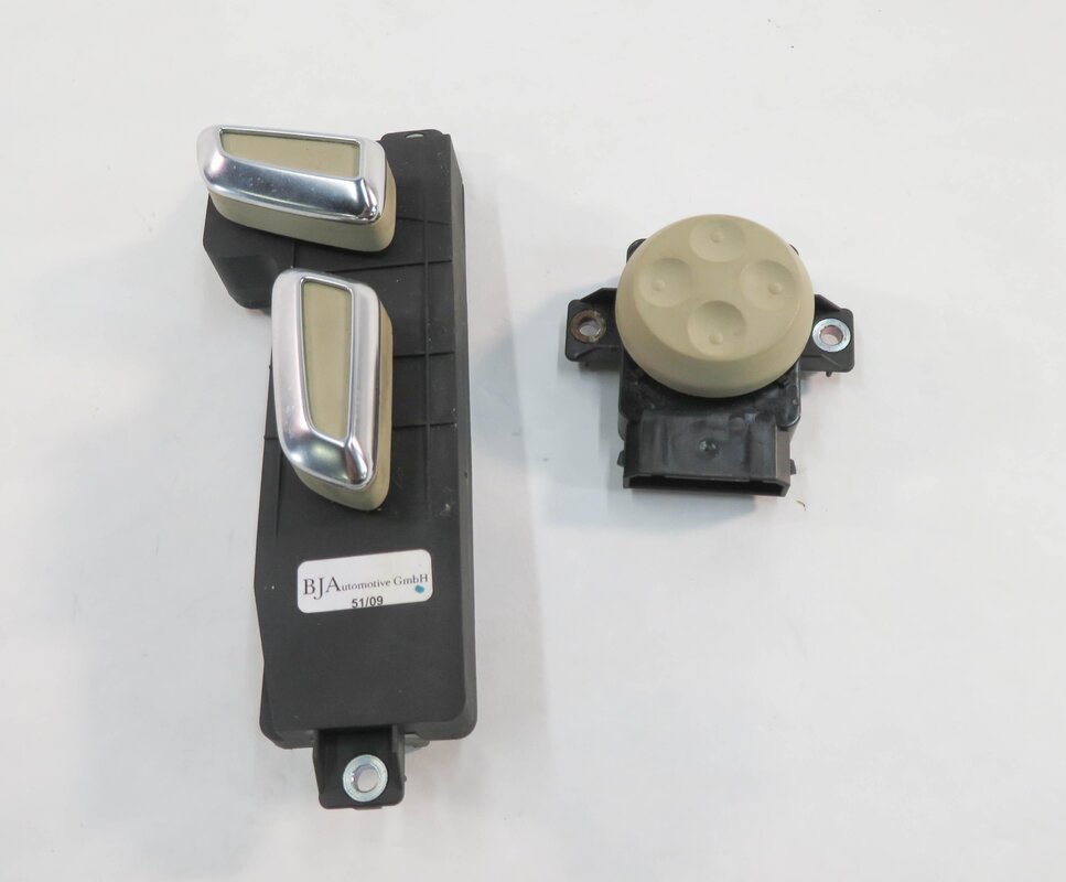 05-11 AUDI A6 S6 Q7 (C6 4L) LEFT FRONT DRIVER POWER SEAT ADJUST SWITCH (BEIGE)