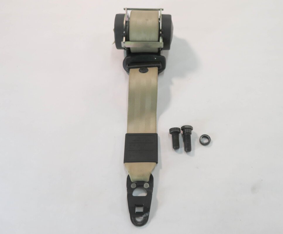 2010 AUDI Q7 (4L) LEFT REAR 3rd THIRD ROW SEAT SEATBELT RETRACTOR (BEIGE)