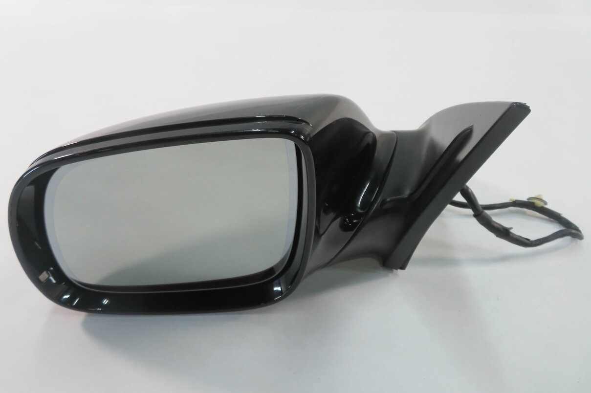 Thumbnail 2: 2010-2012 AUDI Q7 (4L) LEFT P-FOLD AUTODIM HEAT MEMORY DOOR MIRROR (BLACK LC9X)