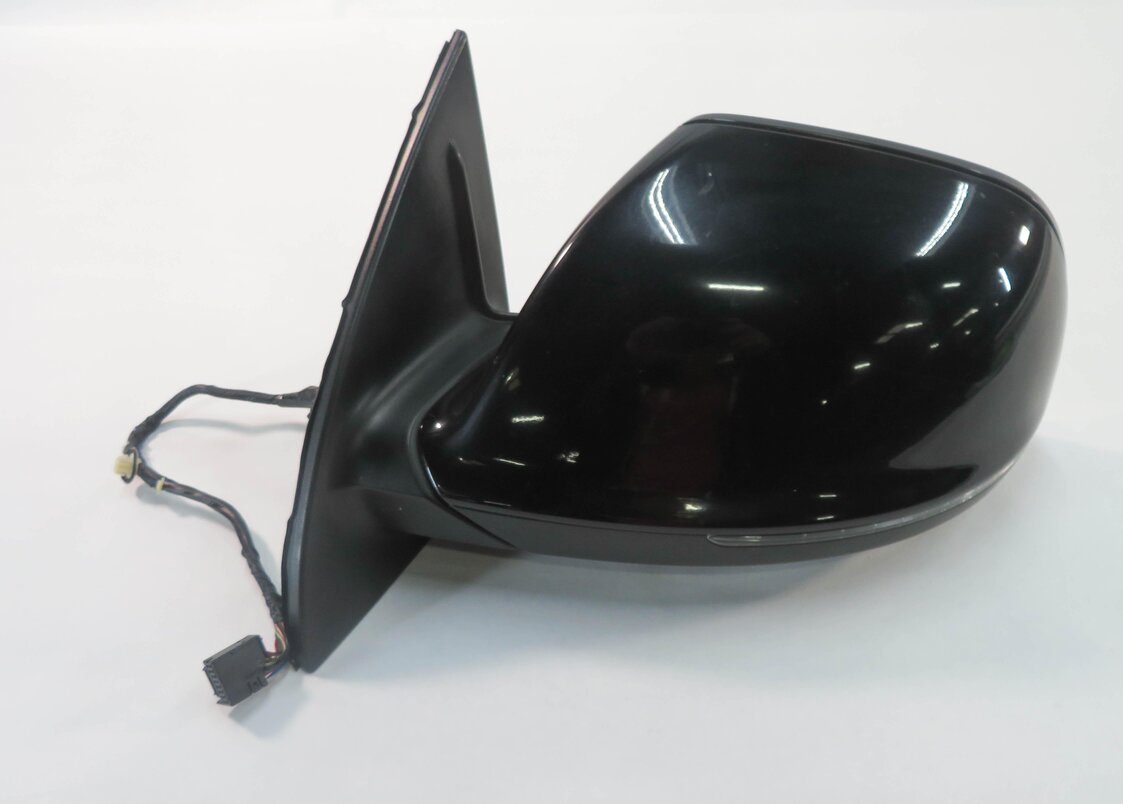 Thumbnail 5: 2010-2012 AUDI Q7 (4L) LEFT P-FOLD AUTODIM HEAT MEMORY DOOR MIRROR (BLACK LC9X)