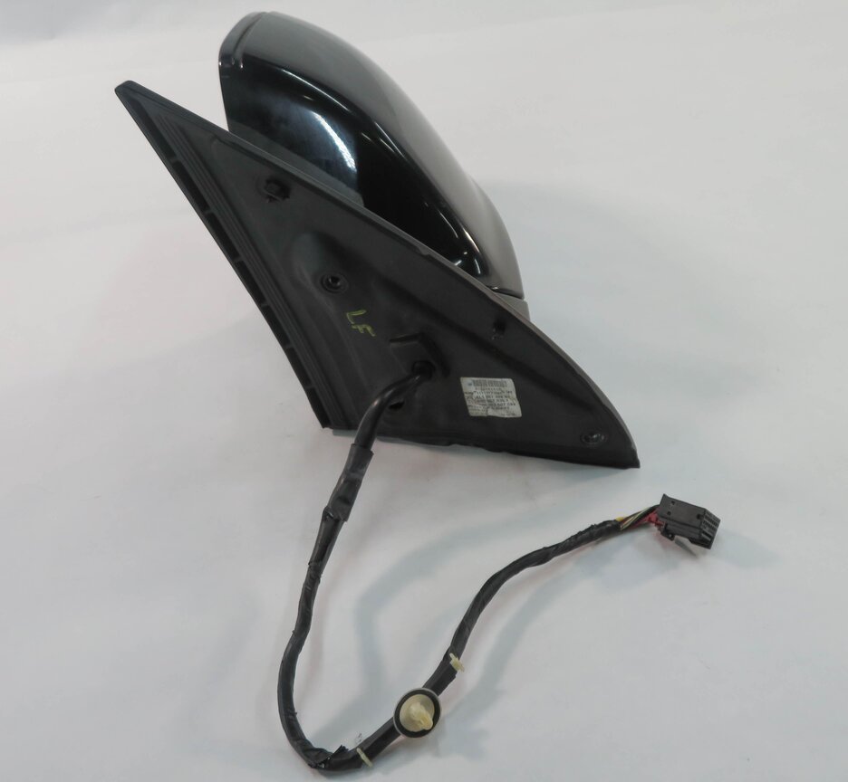 Thumbnail 6: 2010-2012 AUDI Q7 (4L) LEFT P-FOLD AUTODIM HEAT MEMORY DOOR MIRROR (BLACK LC9X)