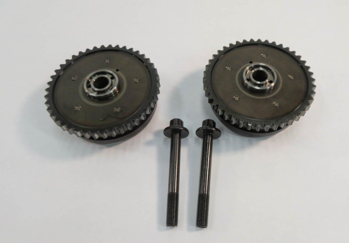 2011 BMW 740i (F01) 4.4L N63 - RIGHT ENGINE INTAKE & EXHAUST TIMING GEAR SET-2